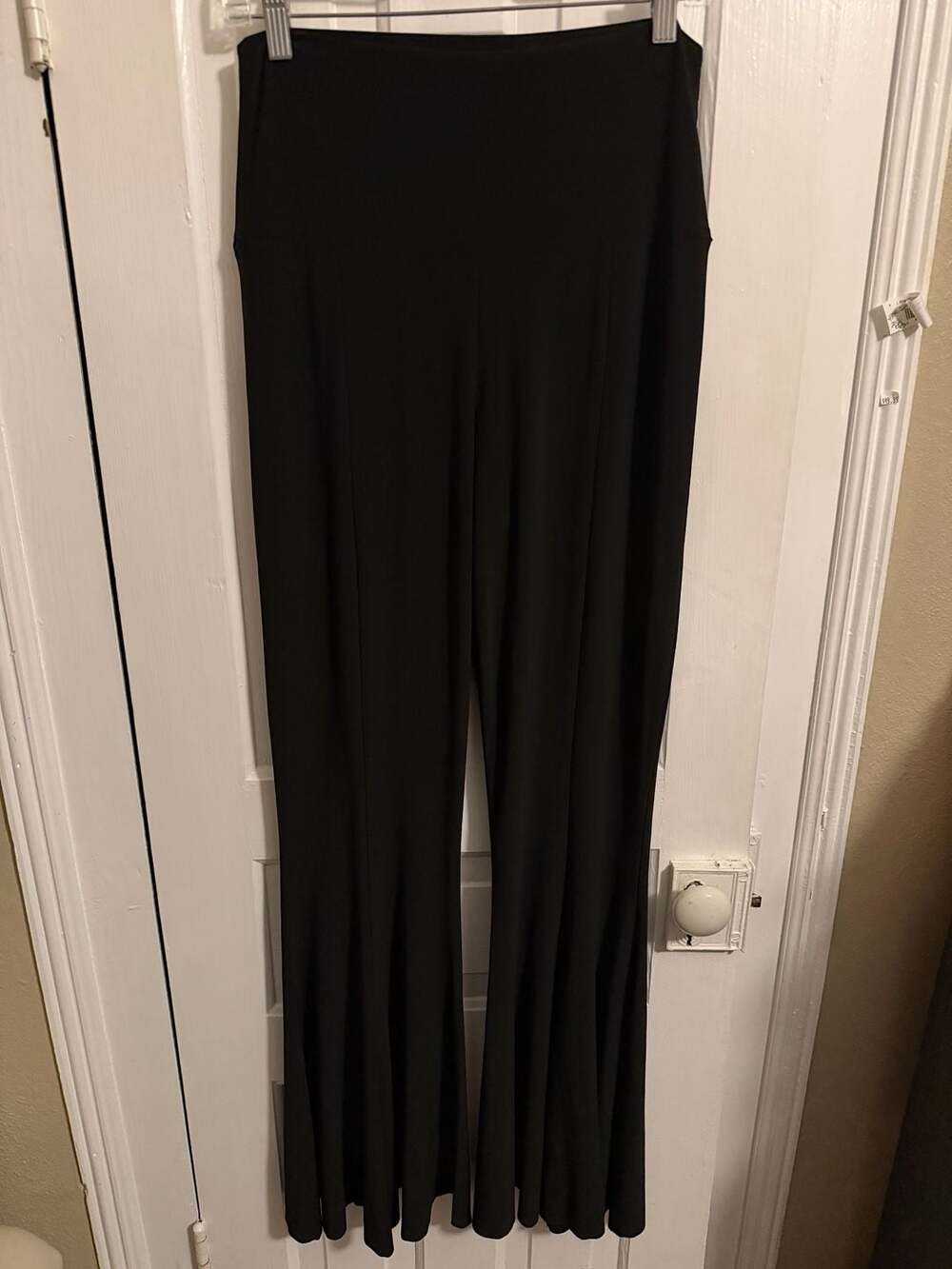 Norma Kamali Fishtail Flare Pants Medium 34 Black - Picture 2 of 9